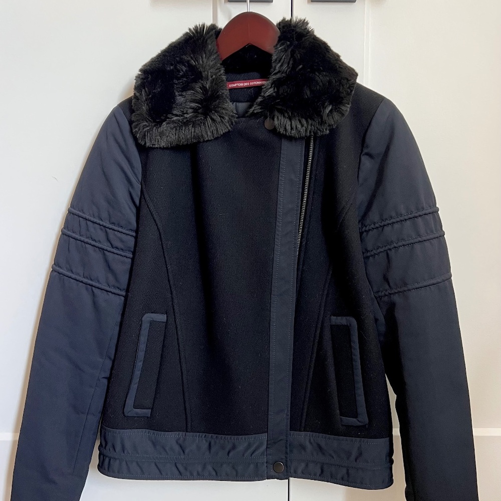 Comptoir des Cottonnier Women’s Wool Blend Coat Size 36
